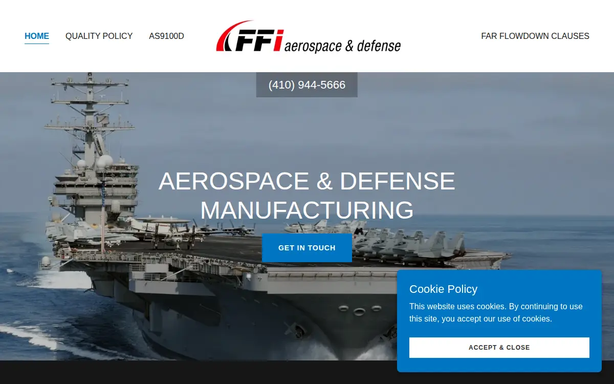 Homepage of Flightfab, INC.