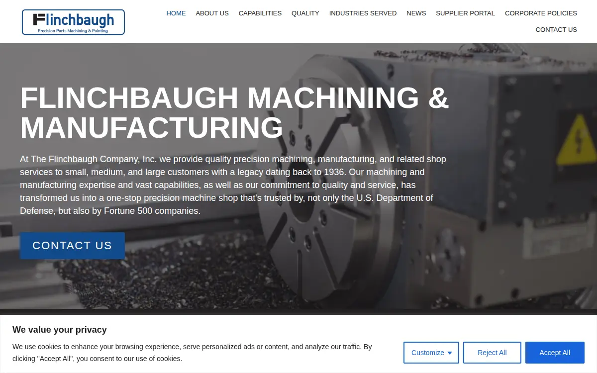 Homepage of The Flinchbaugh Company, INC.