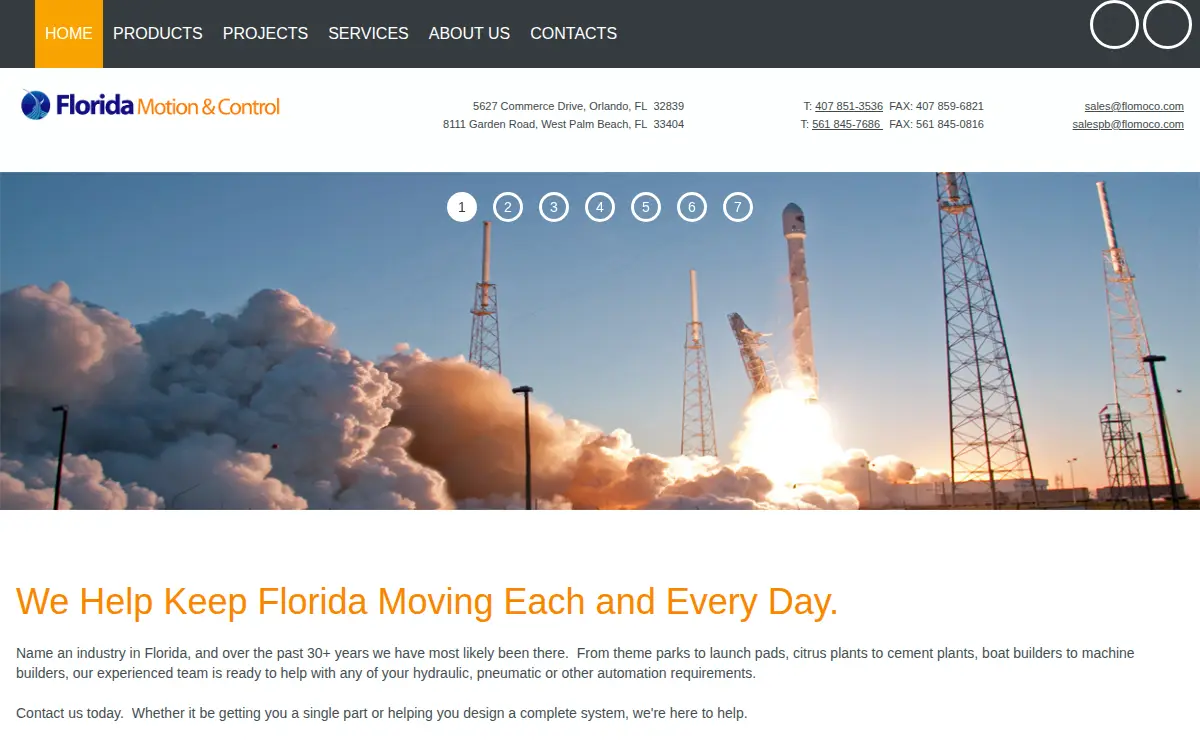 Homepage of Orlando Hose & Fittings, INC.