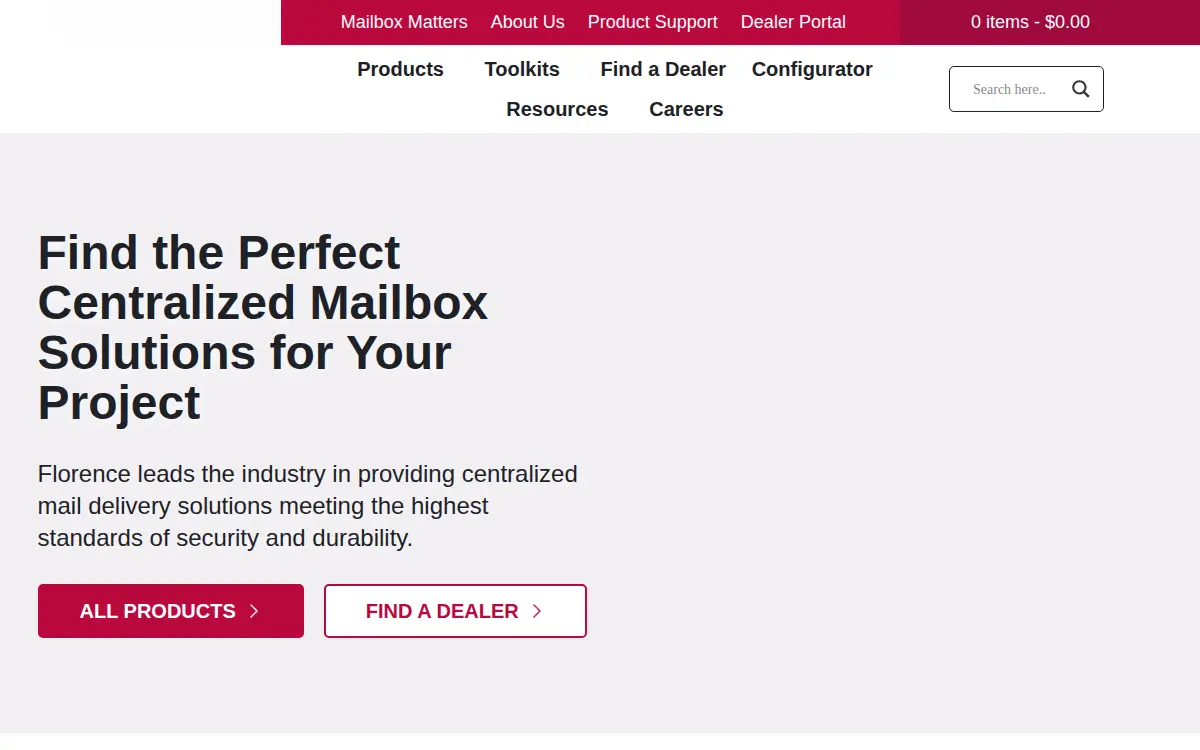 Homepage of Florence Corporation of Kansas