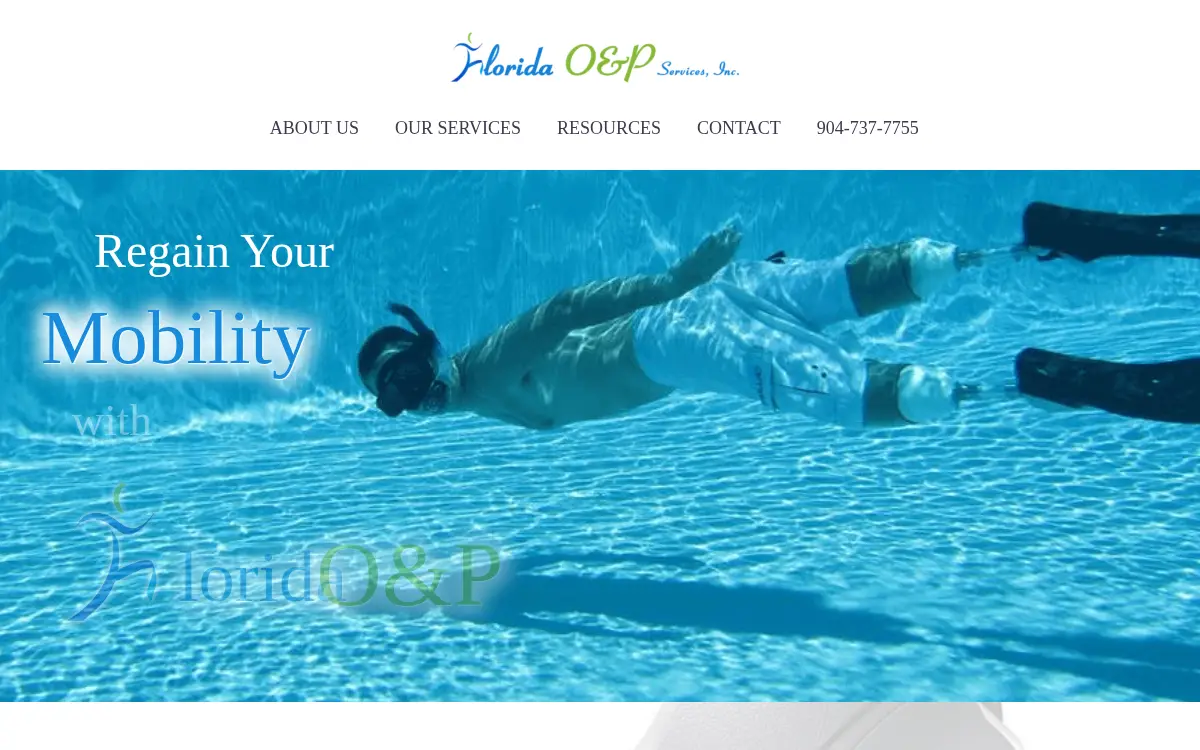 Homepage of Florida O & P Services INC