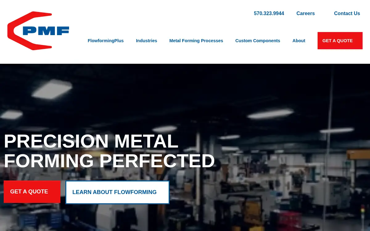 Homepage of Pmf Industries, INC.