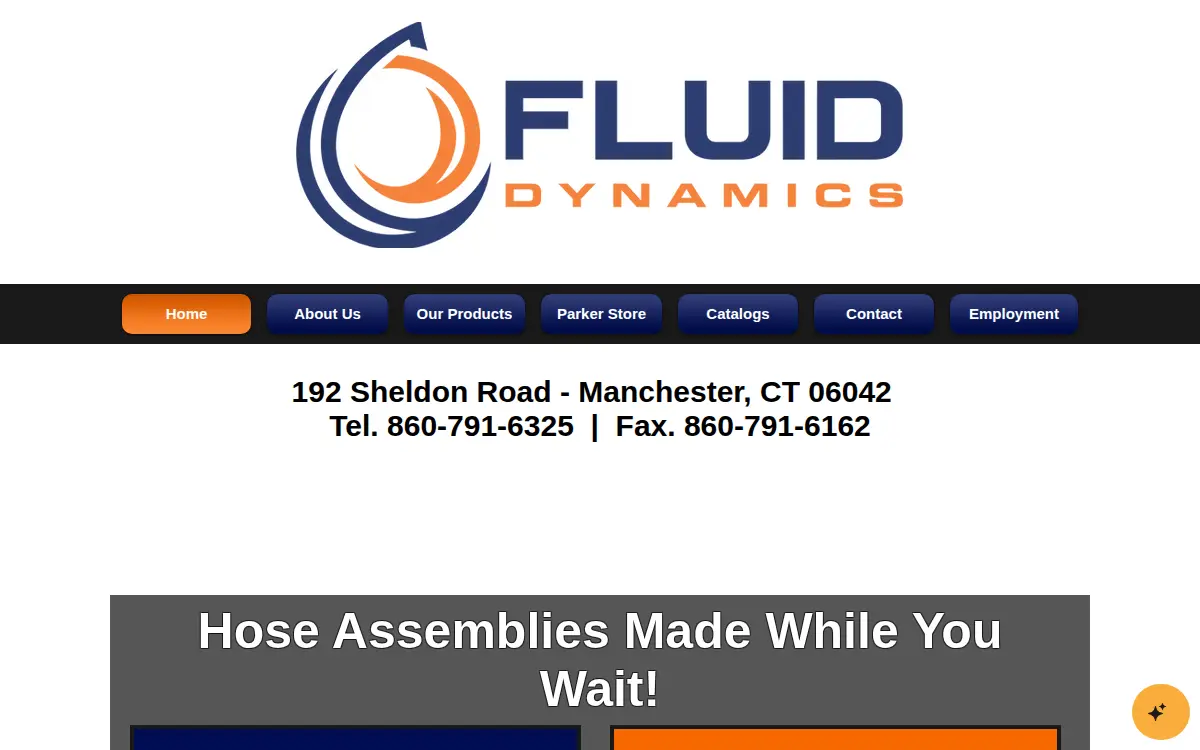 Homepage of Fluid Dynamics, LLC