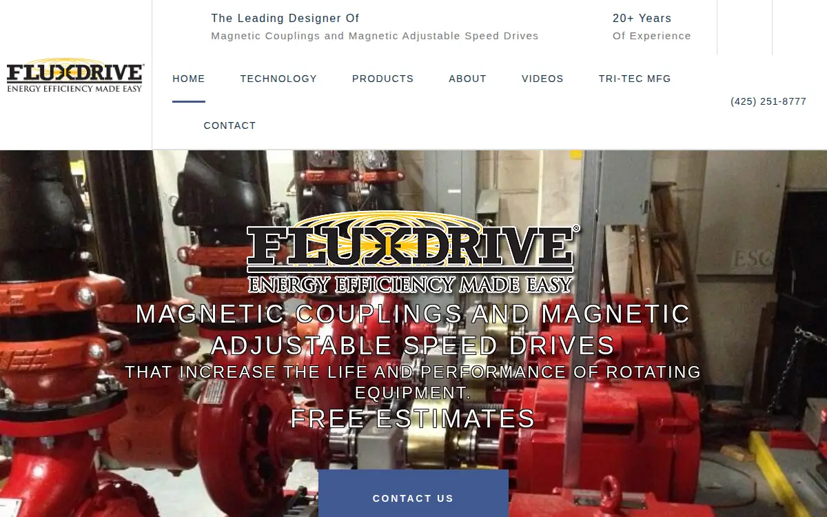 Homepage of Flux Drive, INC.
