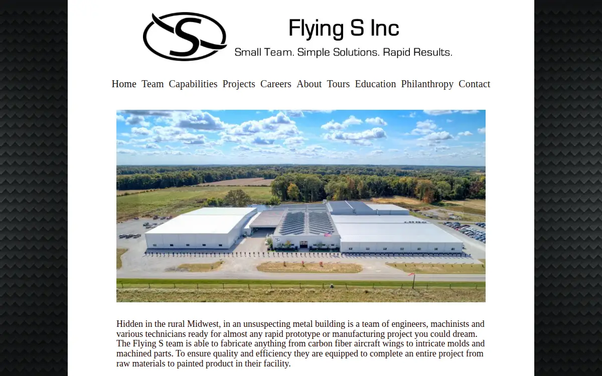 Homepage of Flying S INC