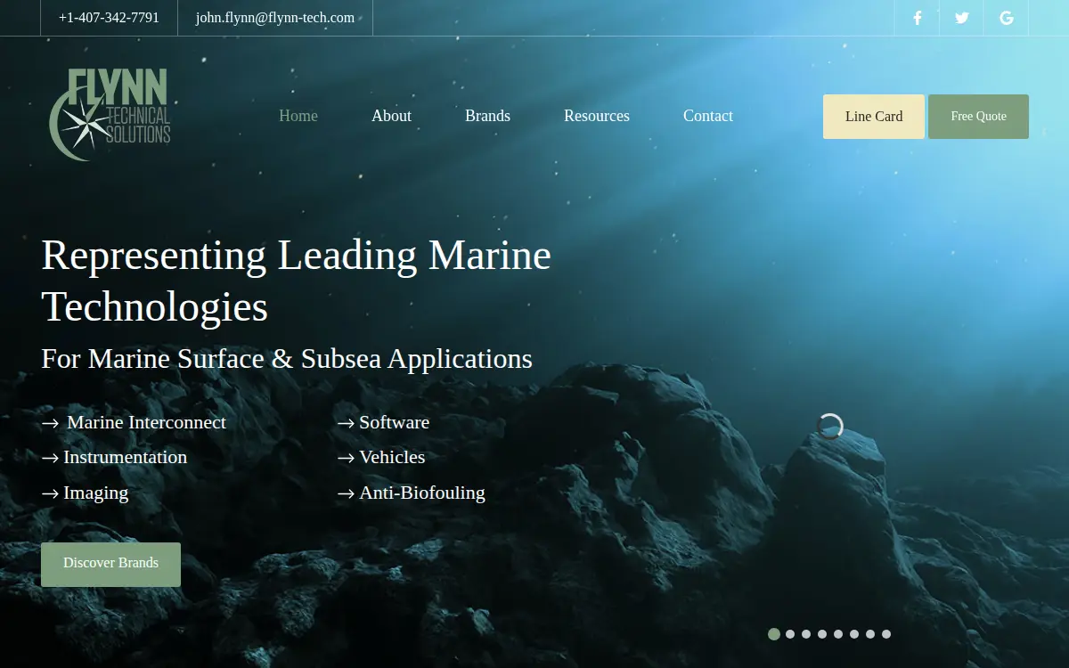 Homepage of Flynn Technical Solutions LLC