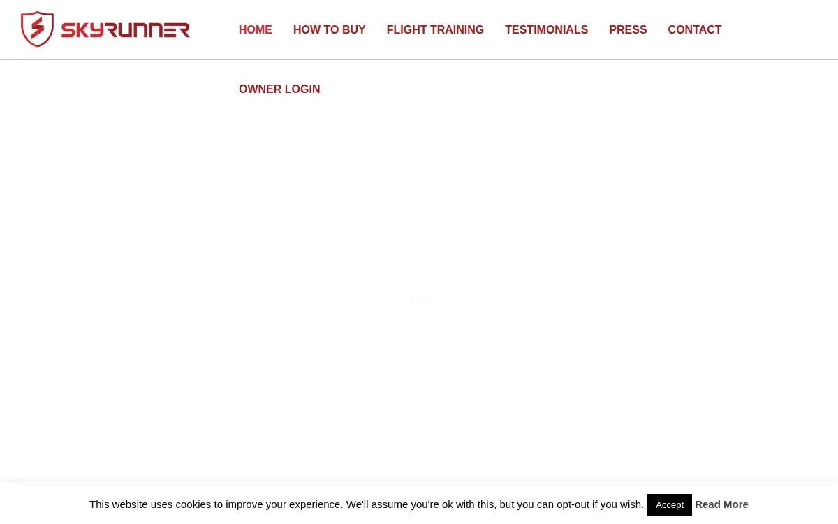 Homepage of Skyrunner, LLC