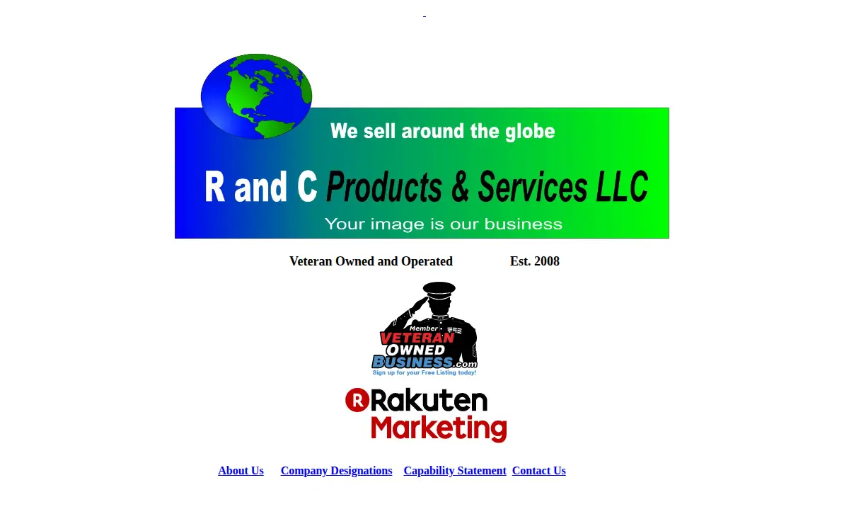 Homepage of R & C Products & Services LLC
