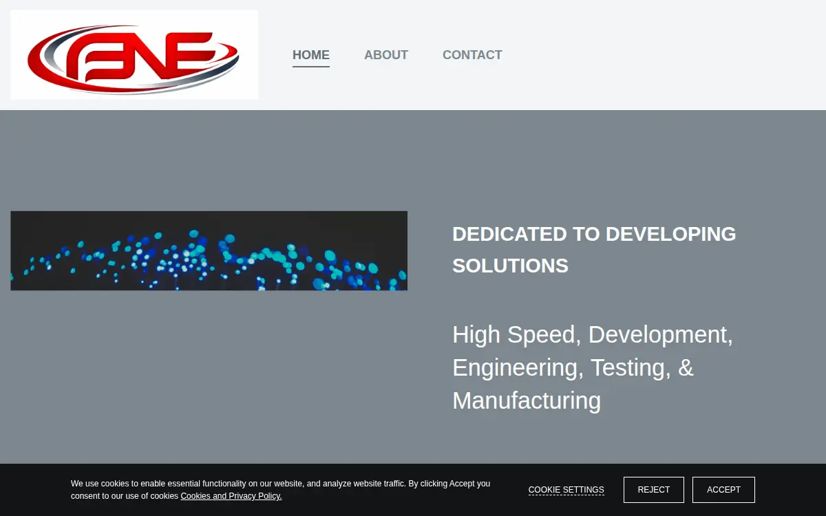 Homepage of Fiber Network Engineering Company, INC.