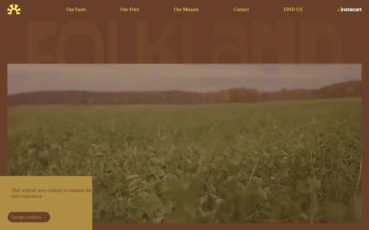 Homepage of Farmer's Kitchen, LLC