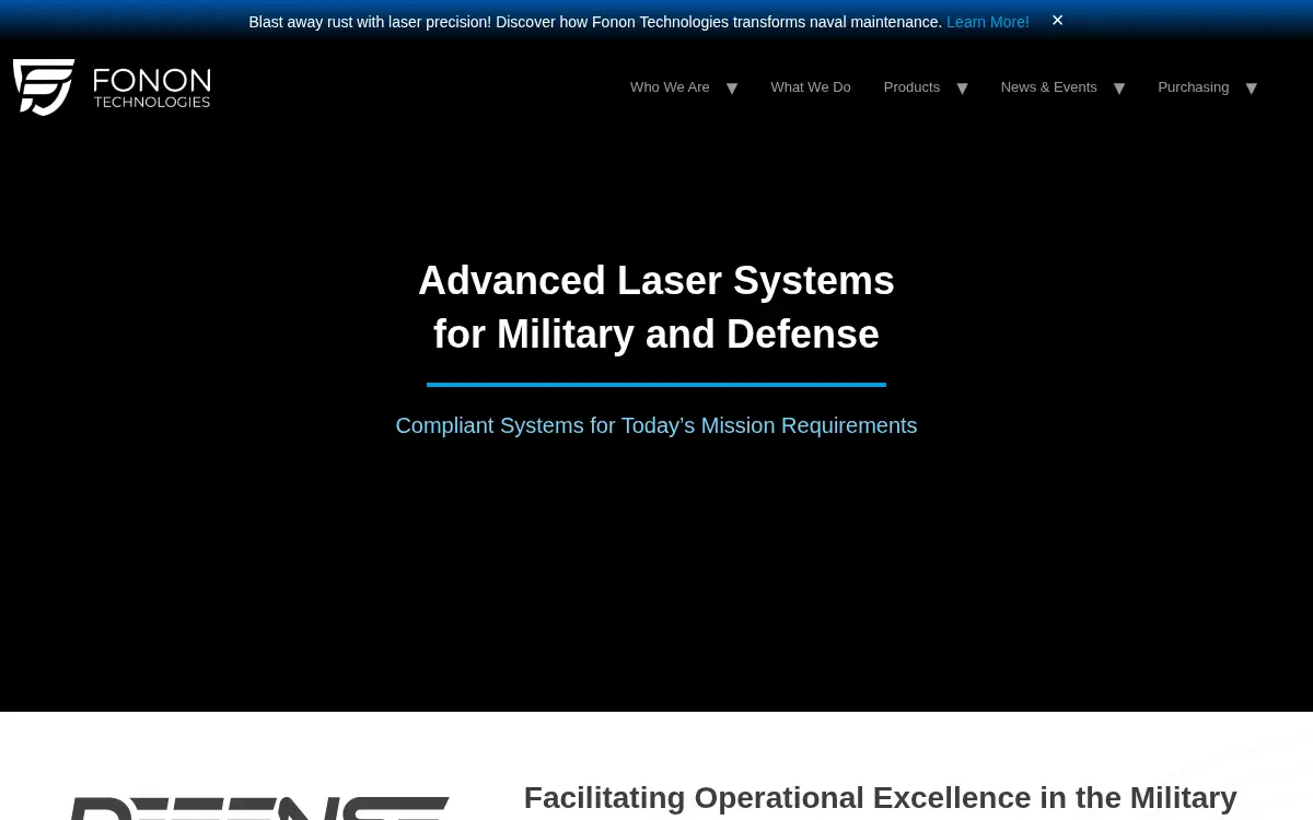Homepage of Fonon Technologies, INC.