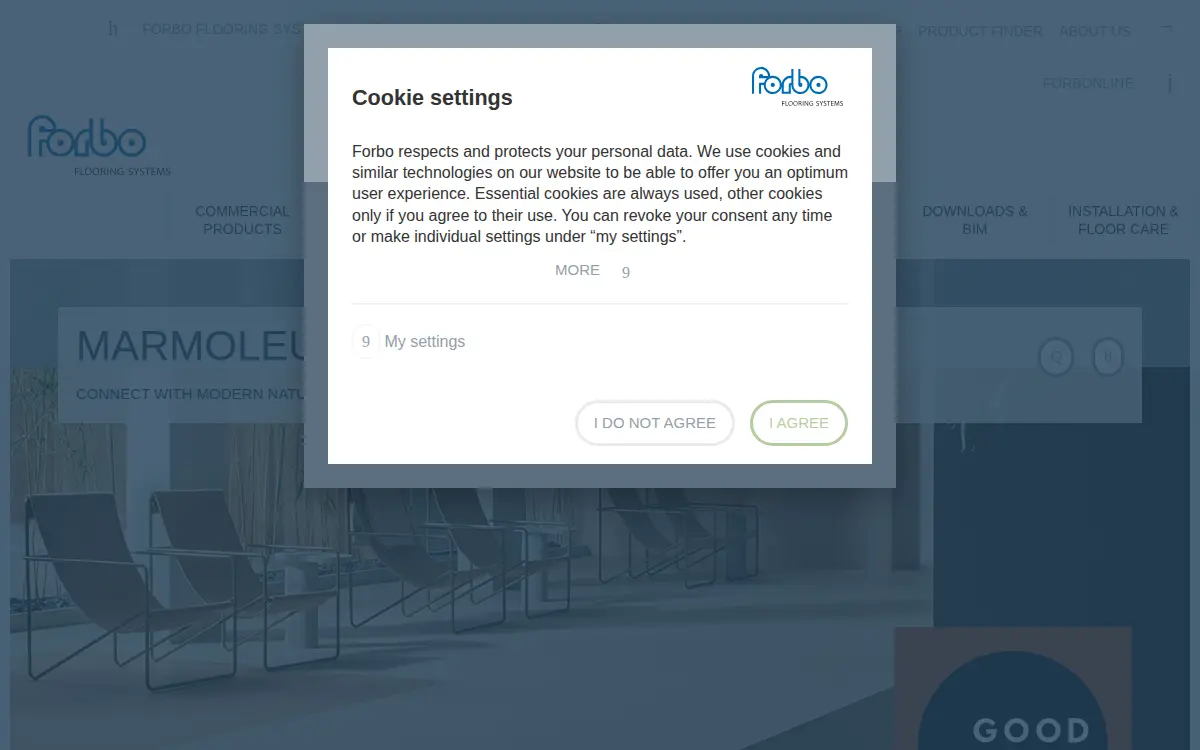 Homepage of Forbo Flooring, INC