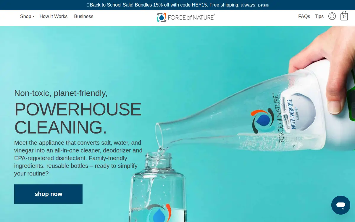 Homepage of Hci Cleaning Products LLC