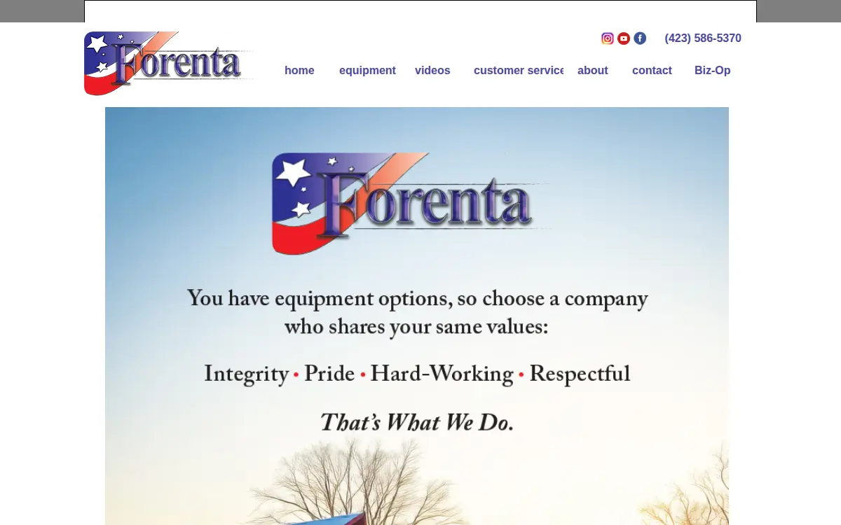 Homepage of Forenta LP
