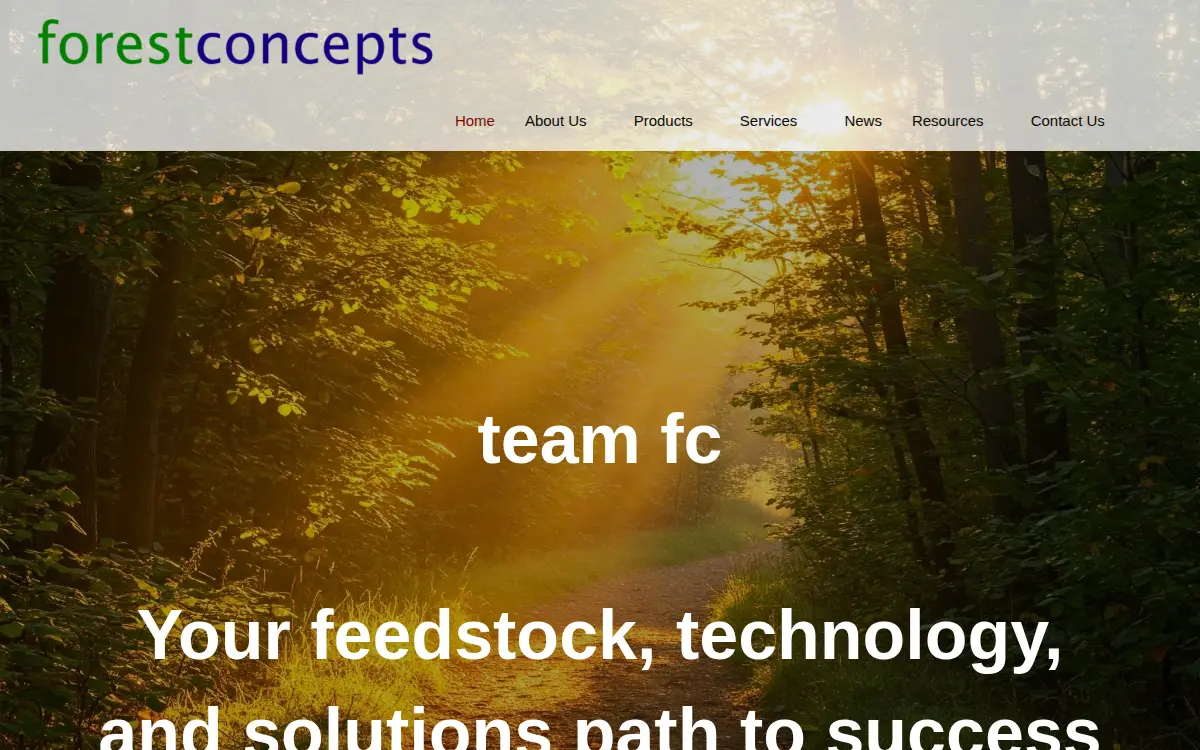 Homepage of Forest Concepts LLC