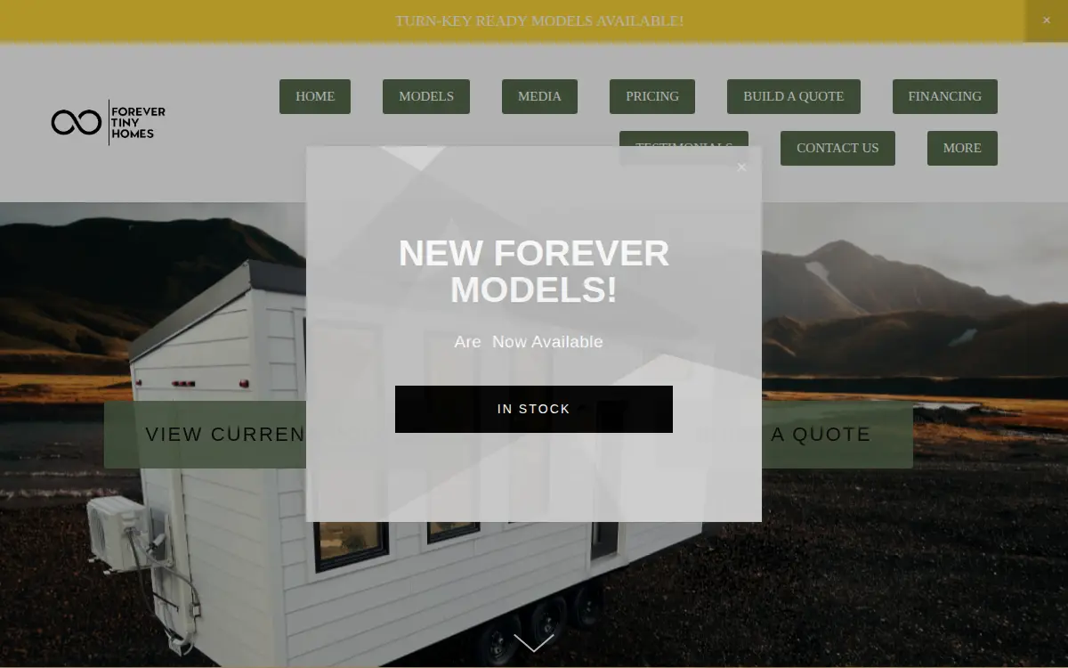 Homepage of Liberty Cabins