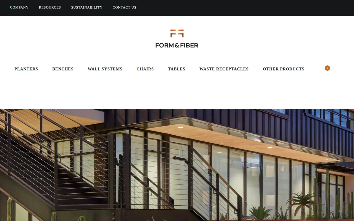 Homepage of Form and Fiber INC