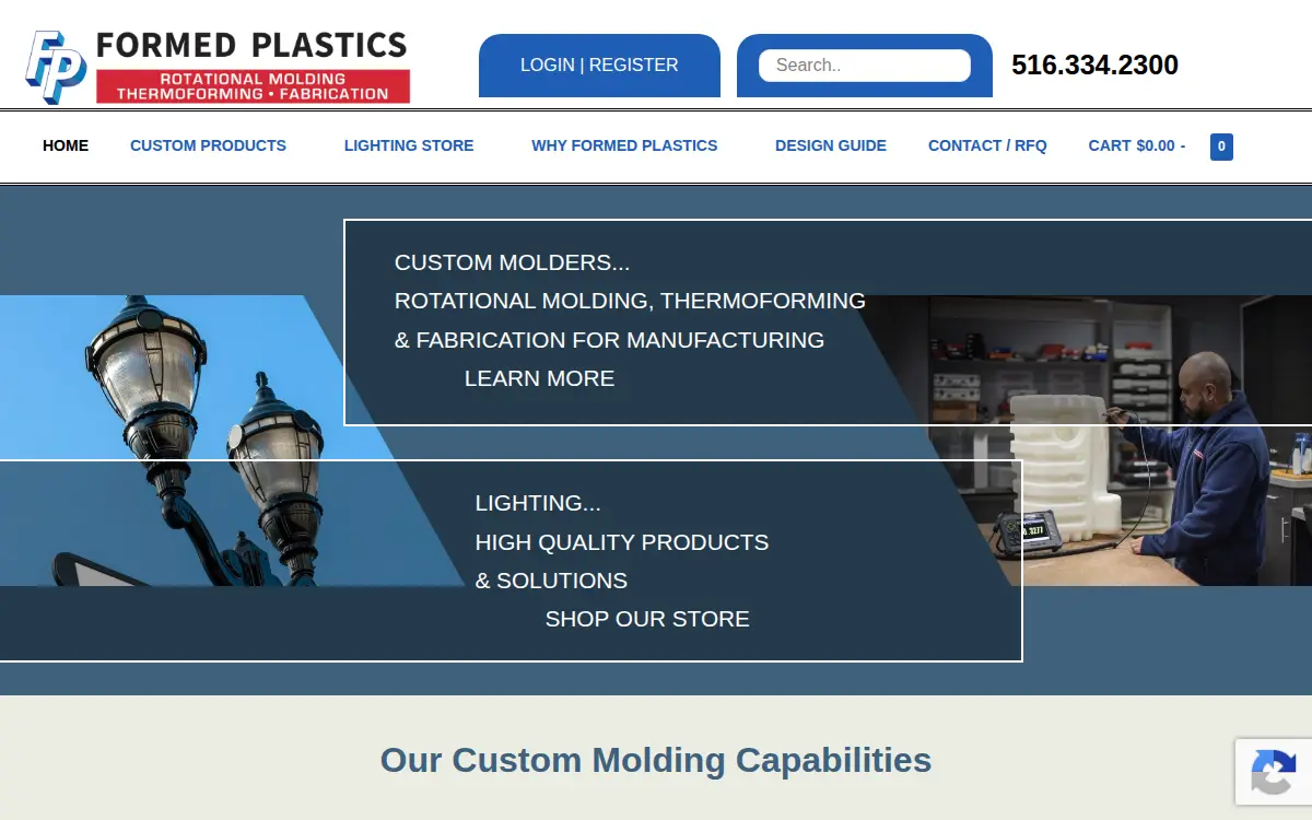 Homepage of Formed Plastics INC