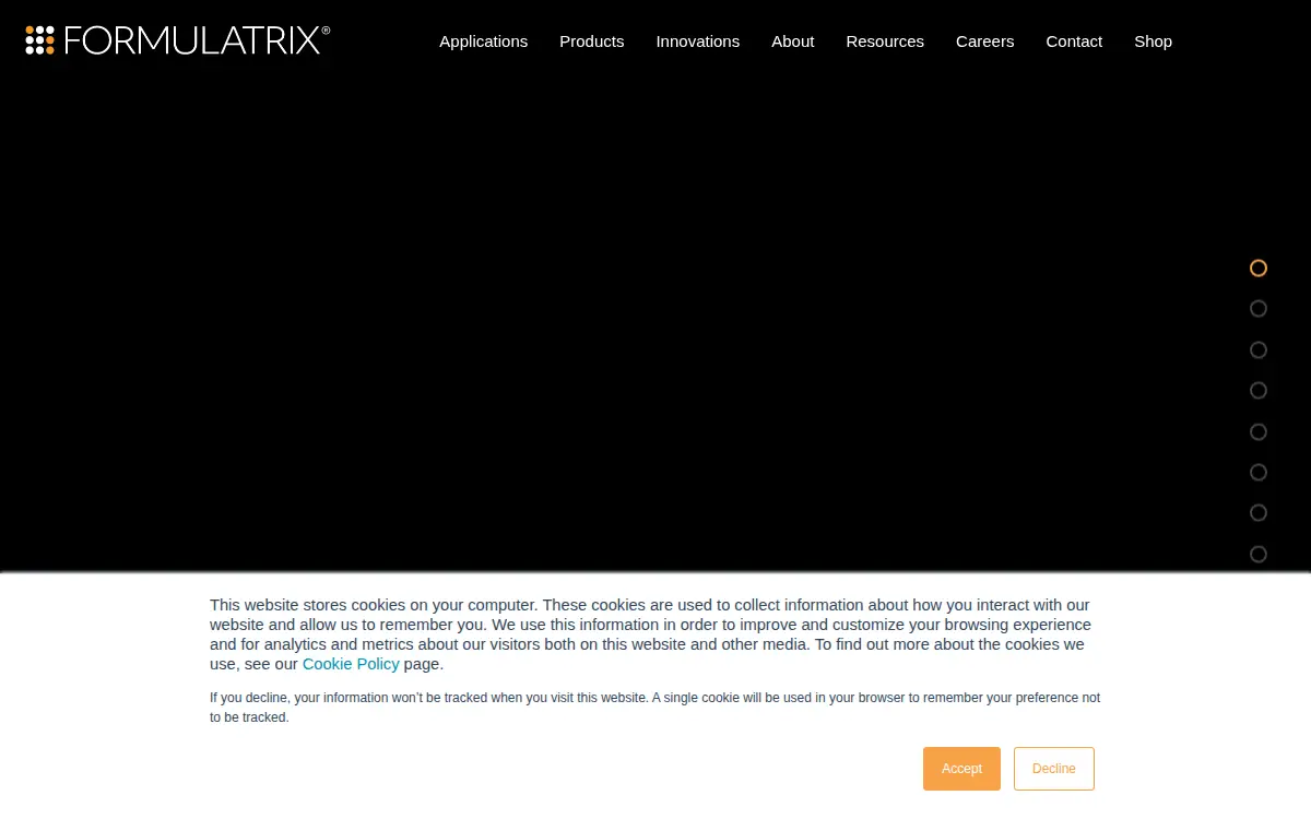 Homepage of Formulatrix, LLC