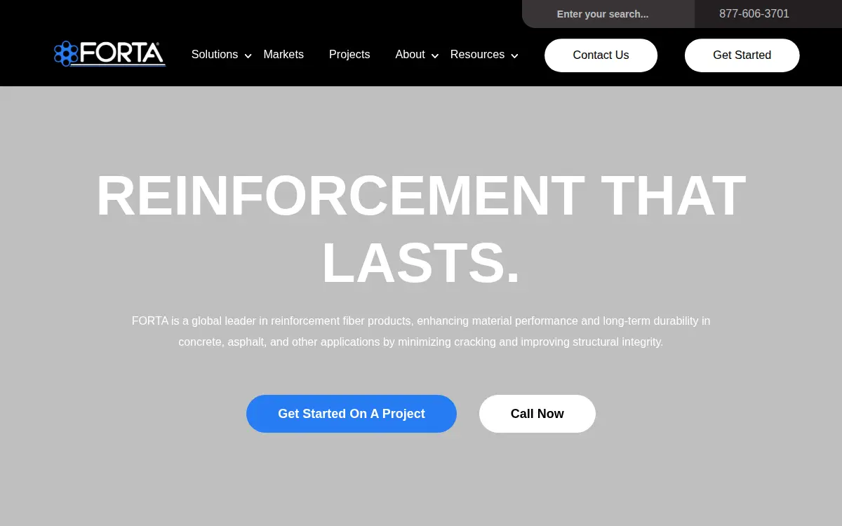 Homepage of Forta LLC