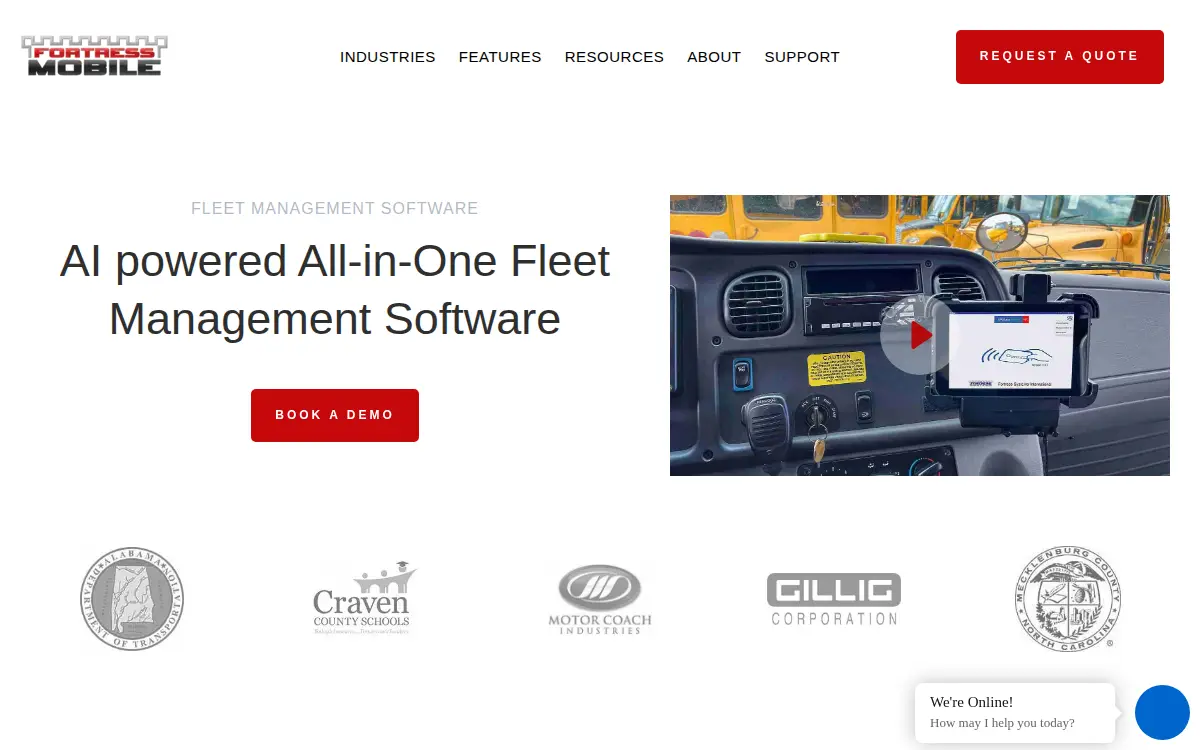 Homepage of Fortress Systems International, INC.