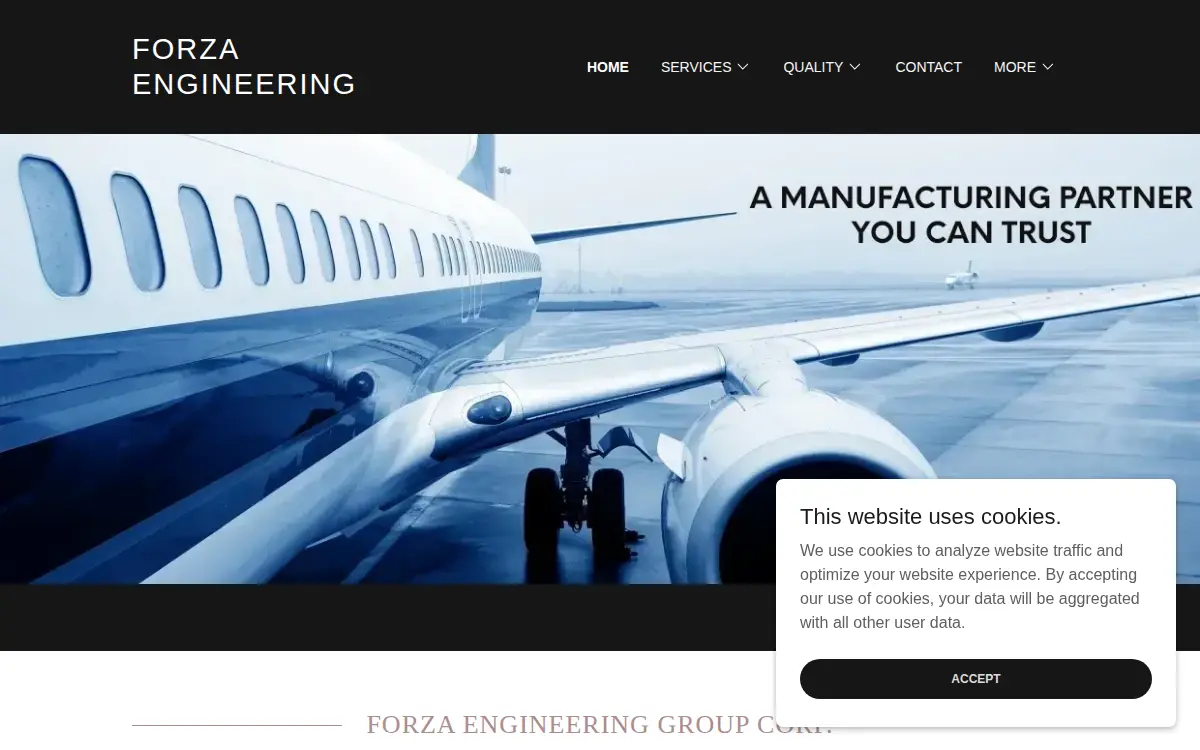Homepage of Forza Engineering Group CORP.