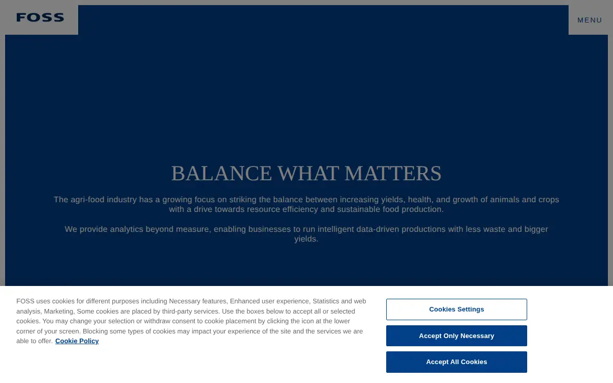 Homepage of Foss North America, INC