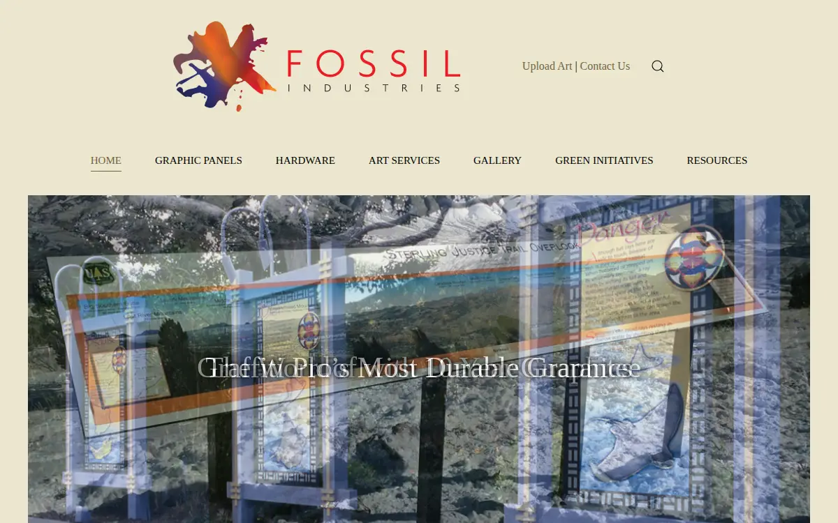 Homepage of Fossil Industries, INC