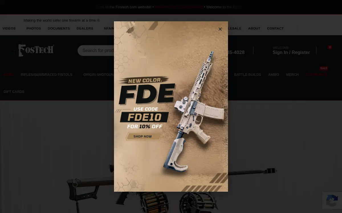 Homepage of Fostech, INC