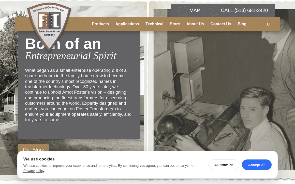 Homepage of Foster Transformer CO