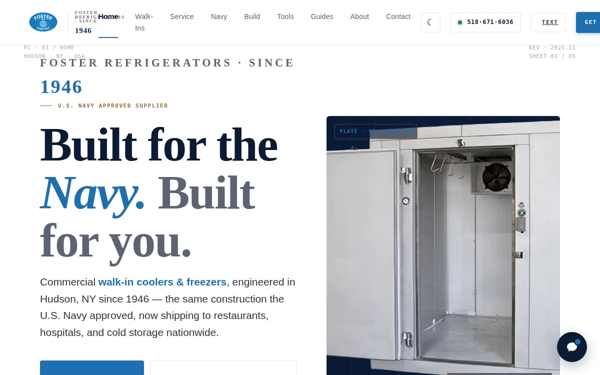 Homepage of Foster Refrigerators Enterprise INC