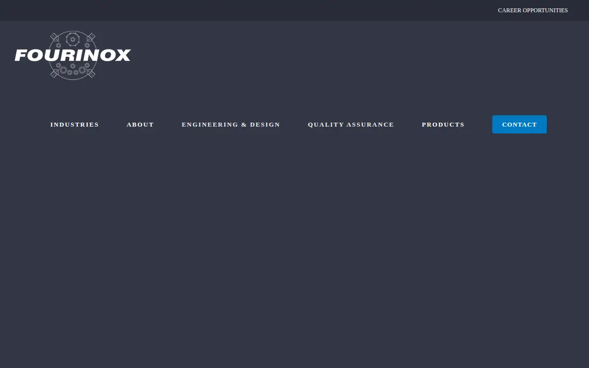 Homepage of Fourinox, INC.