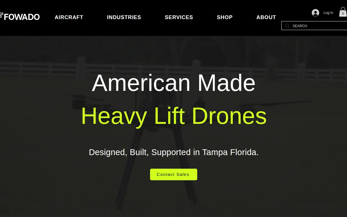 Homepage of Fowado Technology Group, LLC