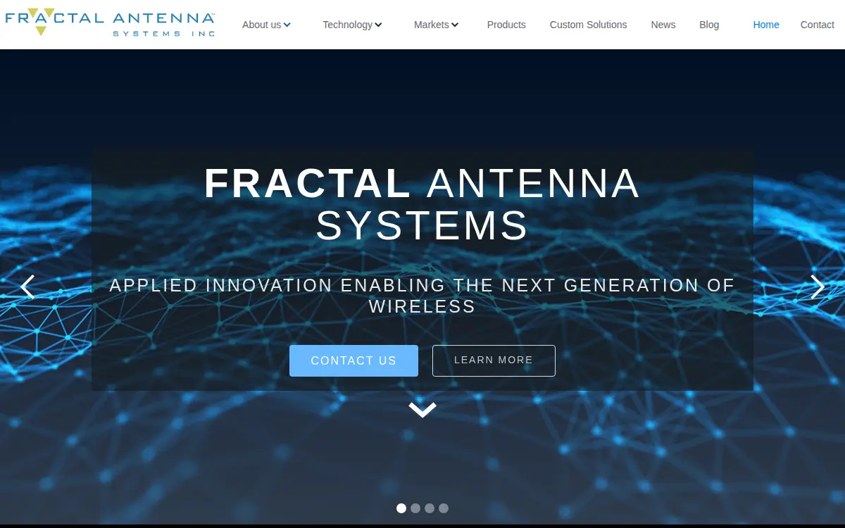 Homepage of Fractal Antenna Systems, INC
