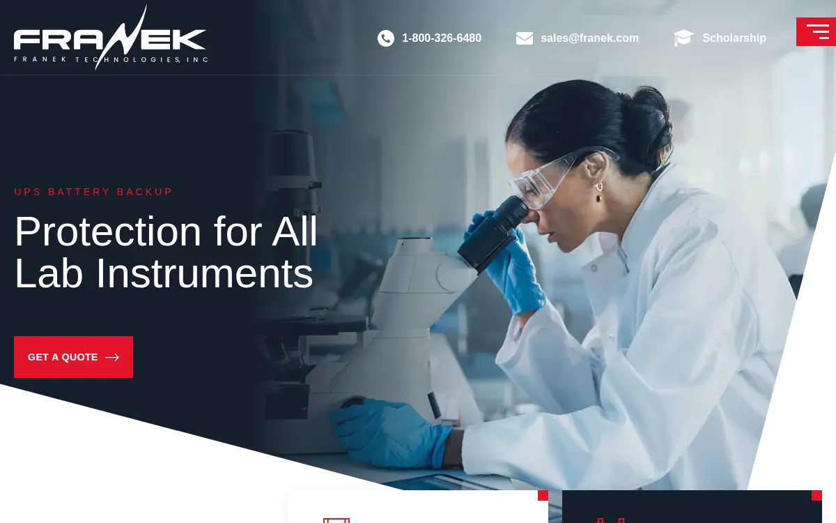 Homepage of Franek Technologies INC