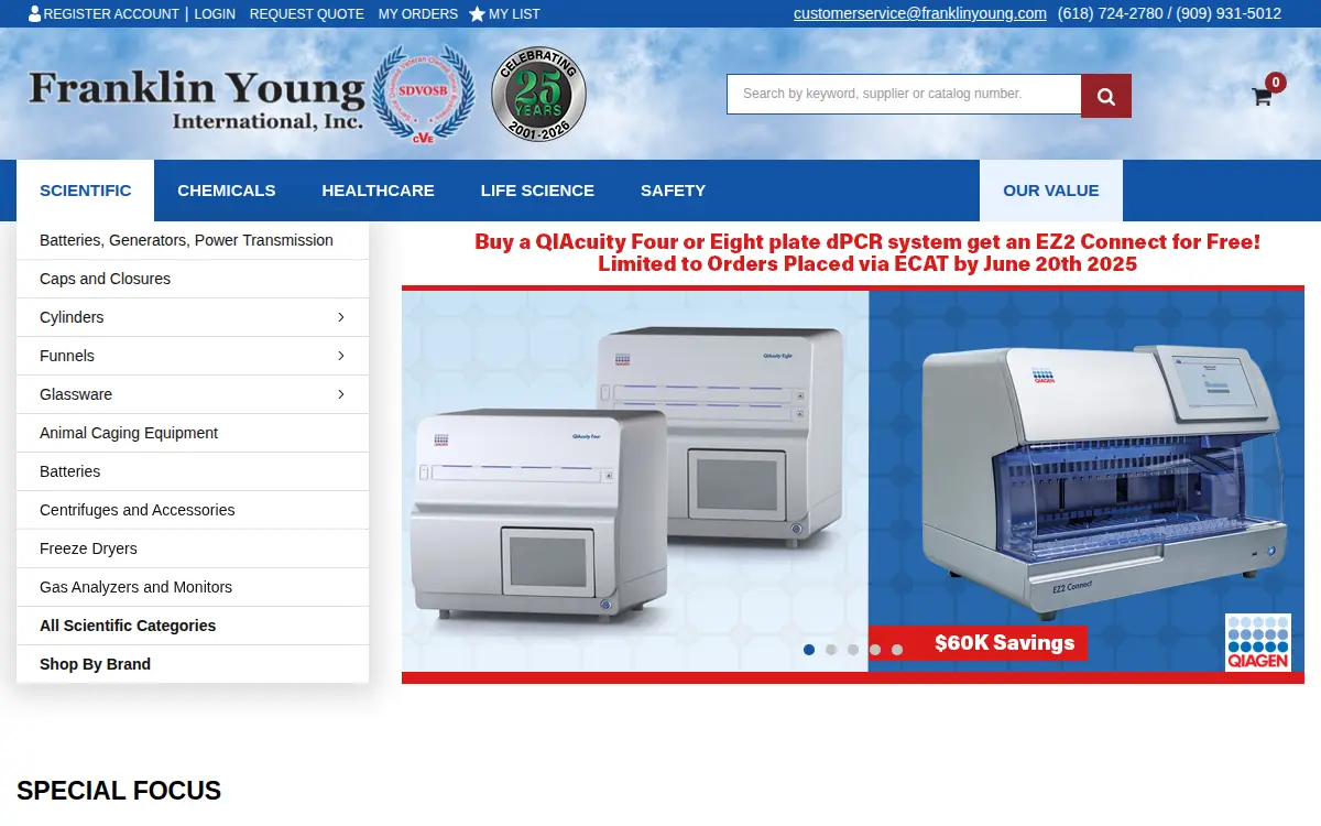 Homepage of Franklin Young International, Incorporated