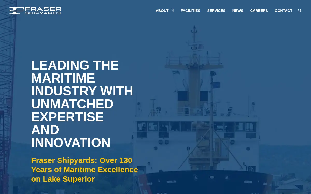 Homepage of Fraser Shipyards LLC
