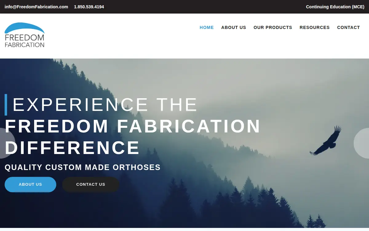 Homepage of Freedom Fabrication INC