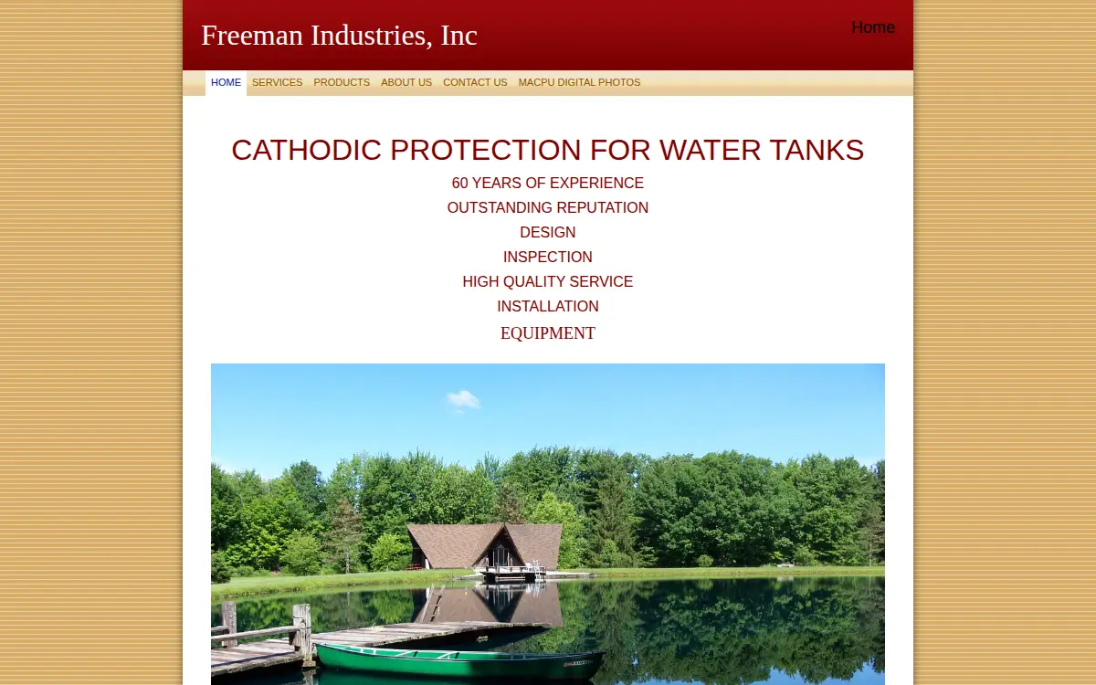 Homepage of Freeman Industries INC