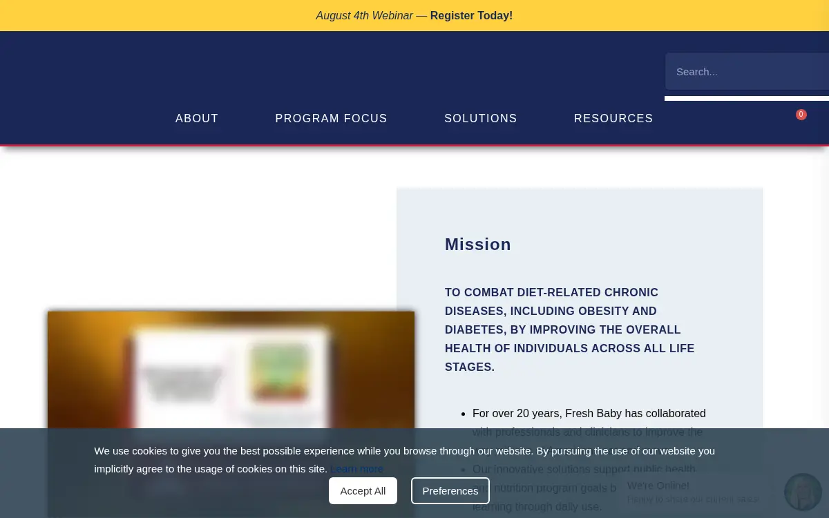 Homepage of Fresh Baby LLC