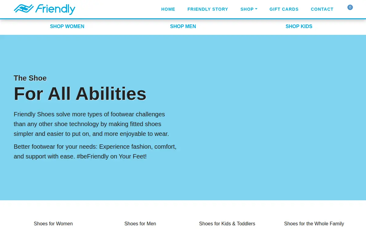Homepage of Friendly, INC.