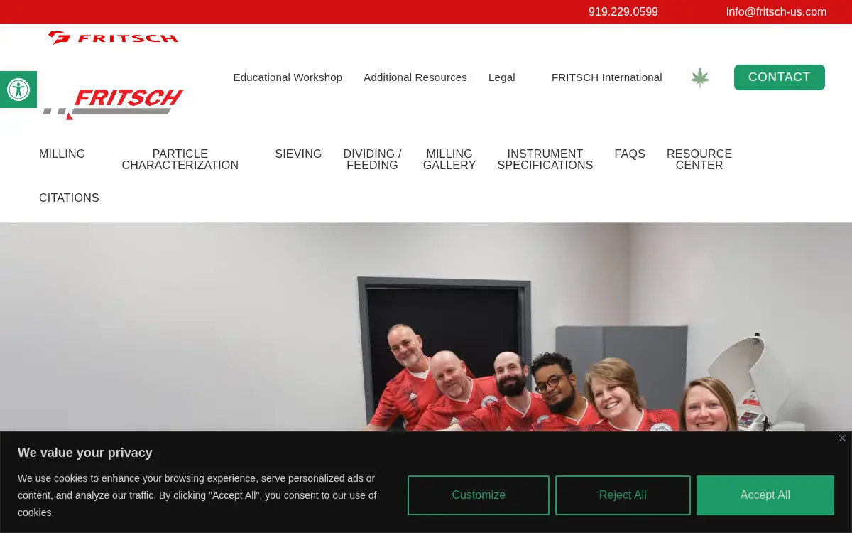 Homepage of Fritsch Milling & Sizing, INC