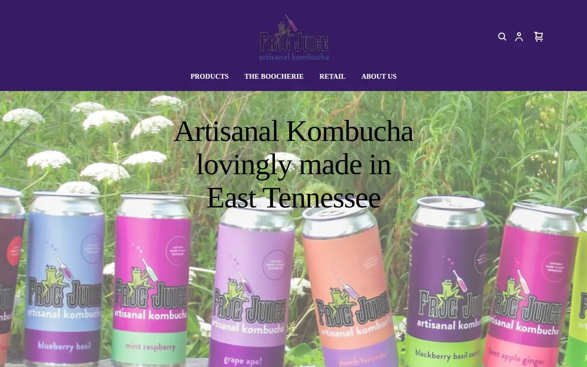 Homepage of Frog Juice INC