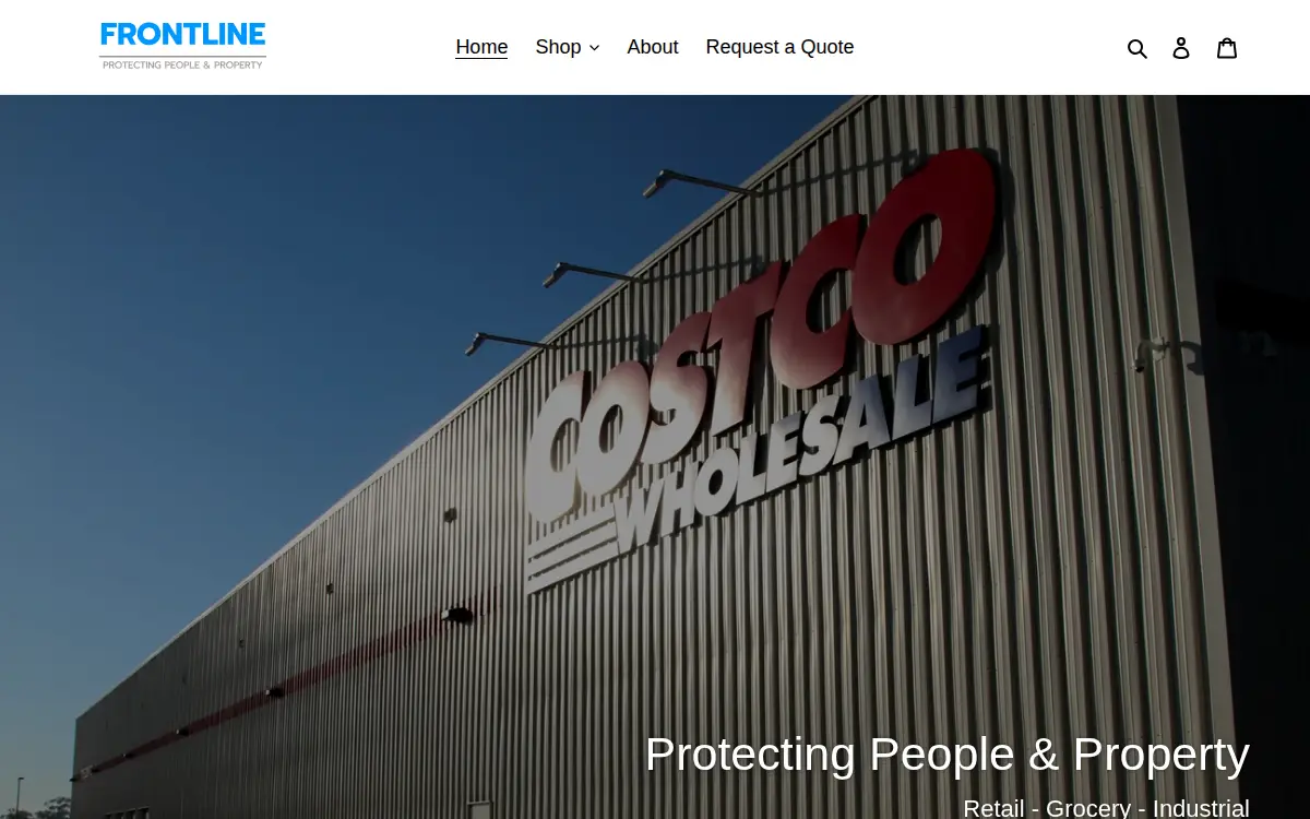 Homepage of Frontline, INC.