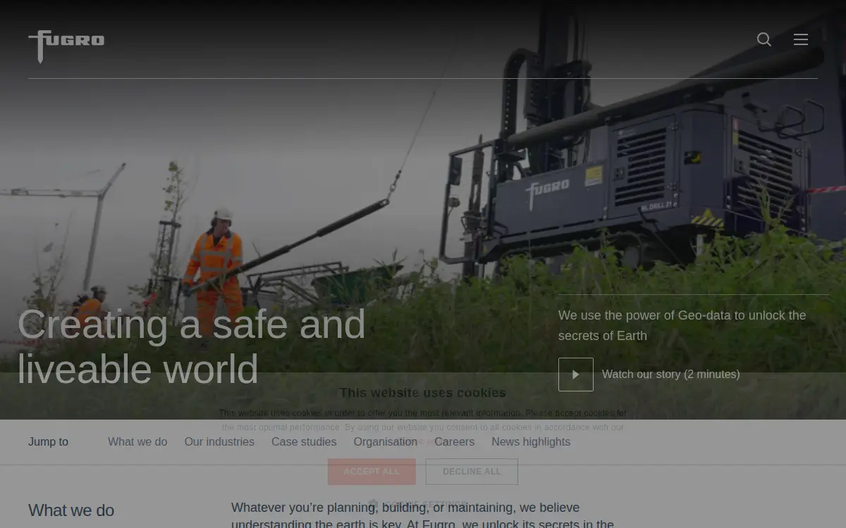 Homepage of Fugro USA Marine, INC.