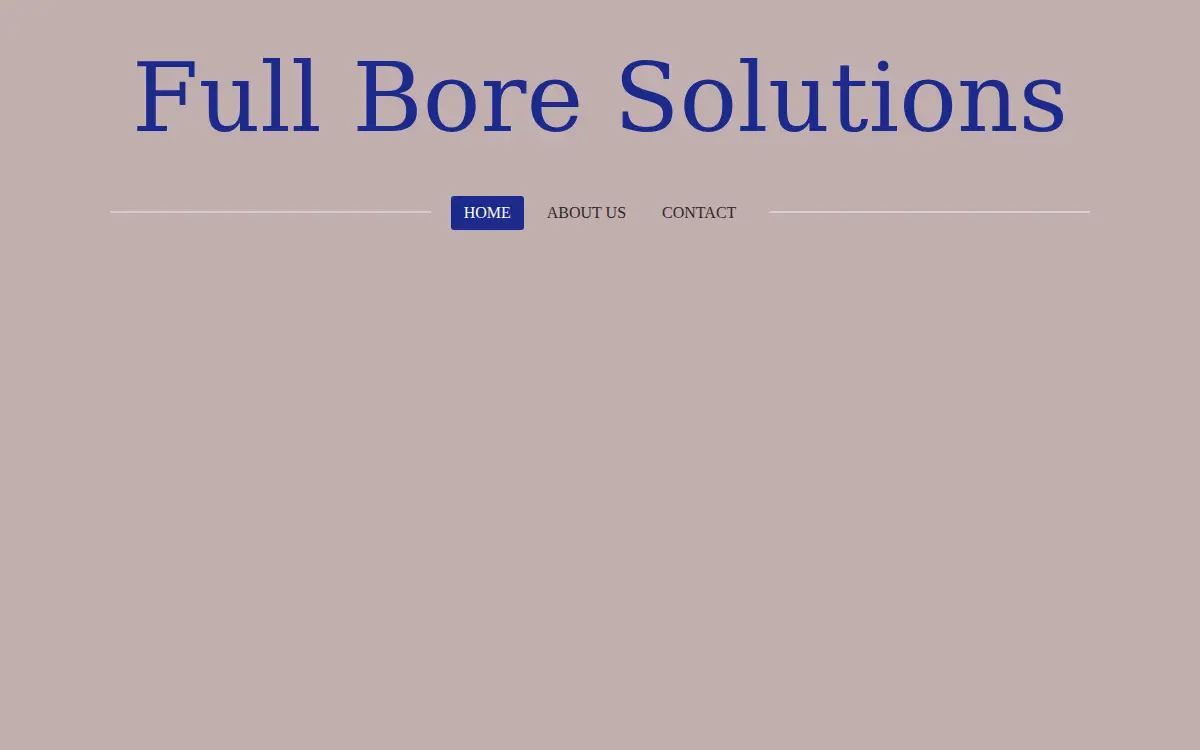 Homepage of Full Bore Solutions LLC