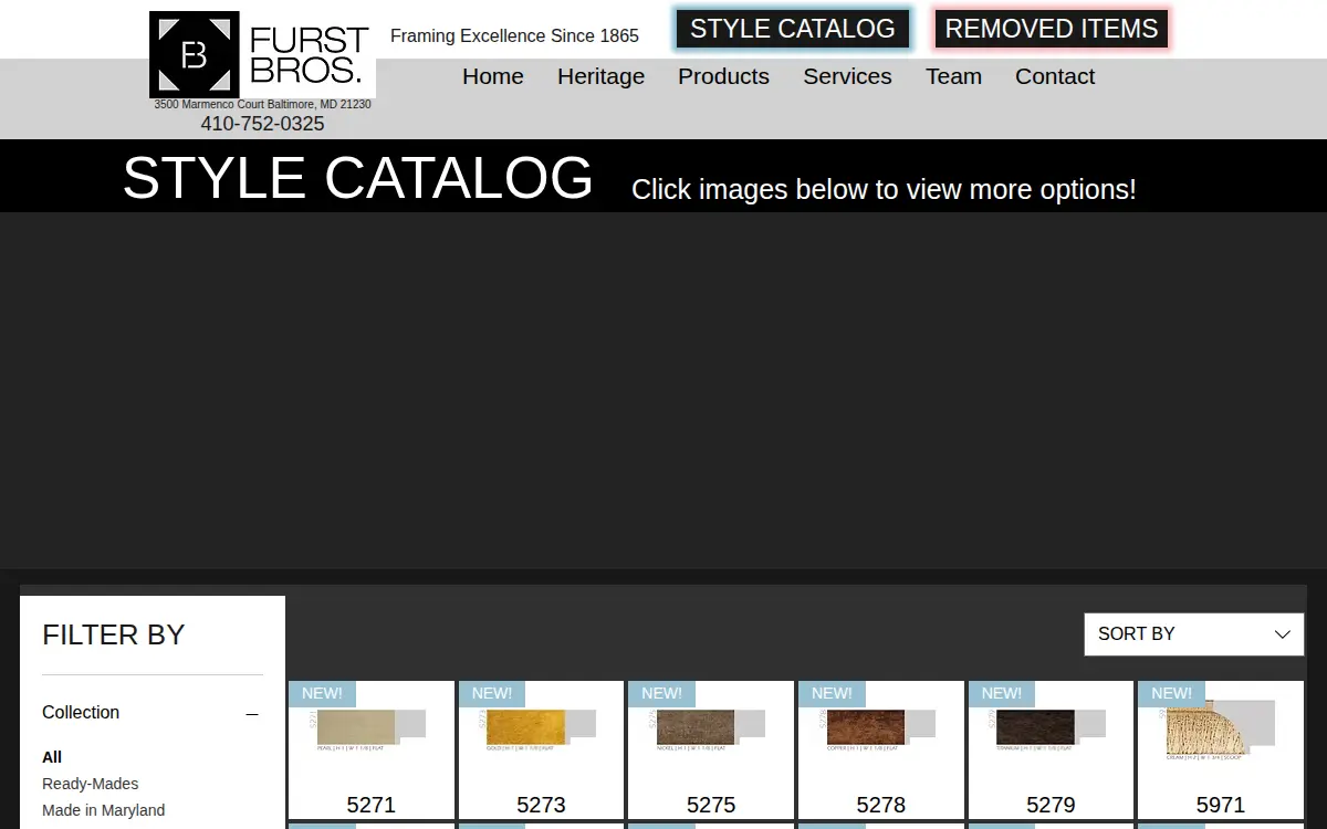 Homepage of Furst Bros Company