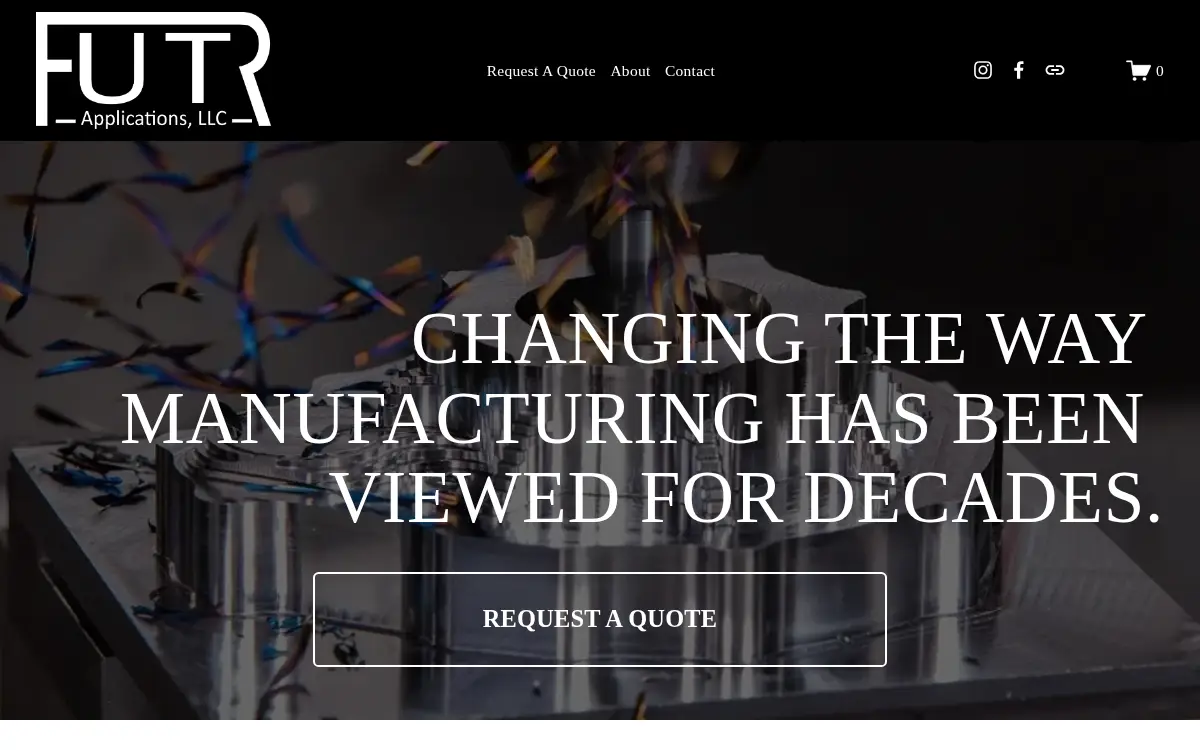 Homepage of Futr Applications LLC