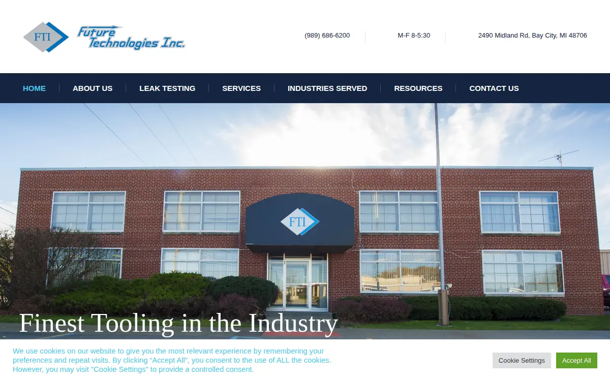 Homepage of Future Technologies, INC