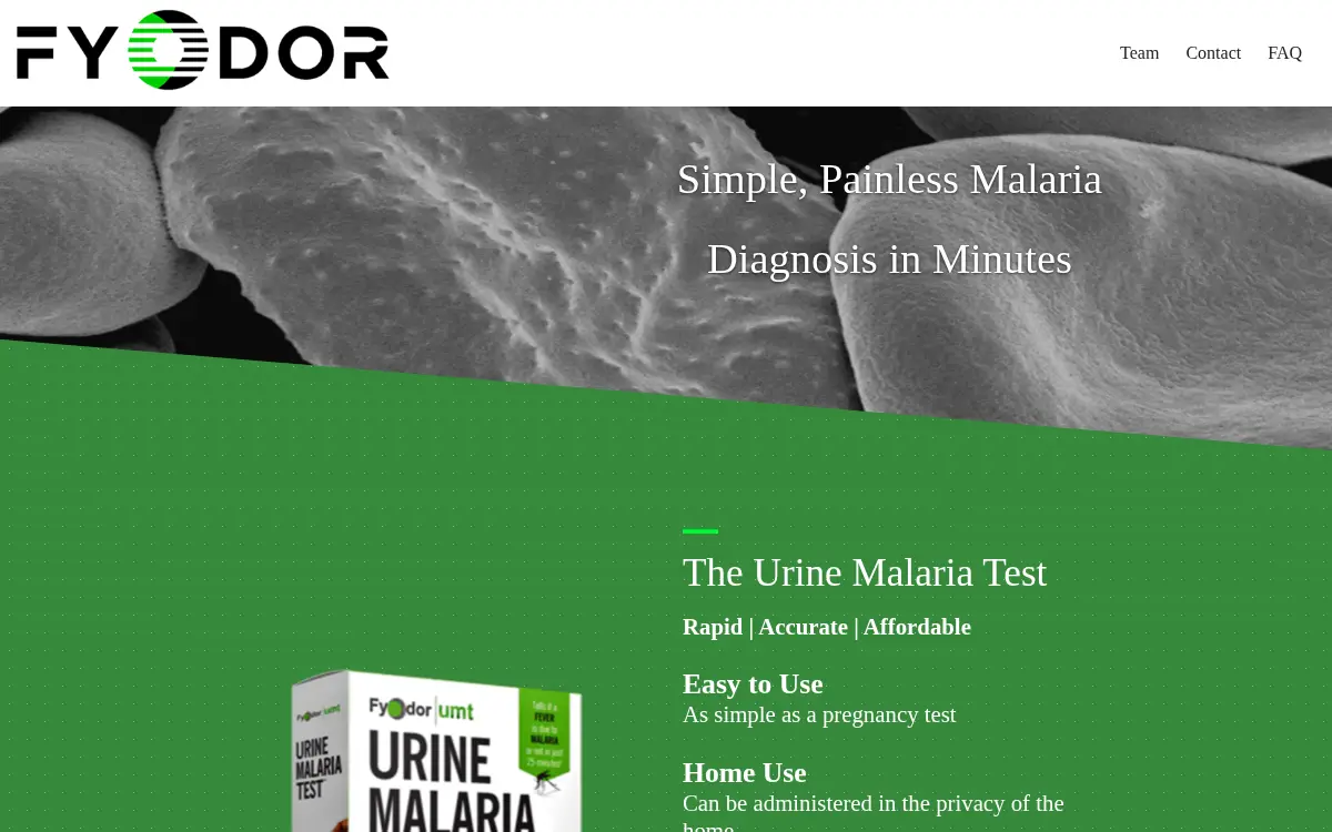 Homepage of Fyodor Biotechnologies, INC.
